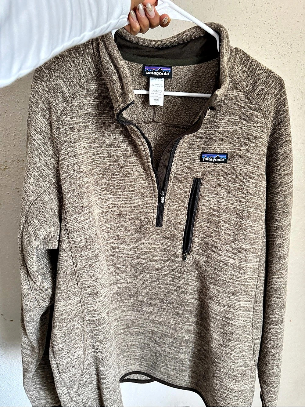 Patagonia Better Sweater Quarter-Zip Fleece Pullover Brown XL
